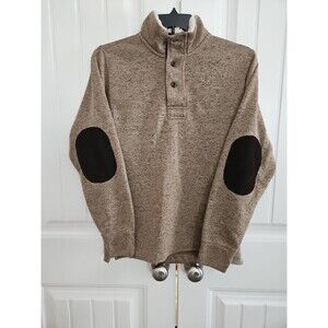 Original Weatherproof Vintage Sweater Corduroy Inserts Elbows Collared Size M